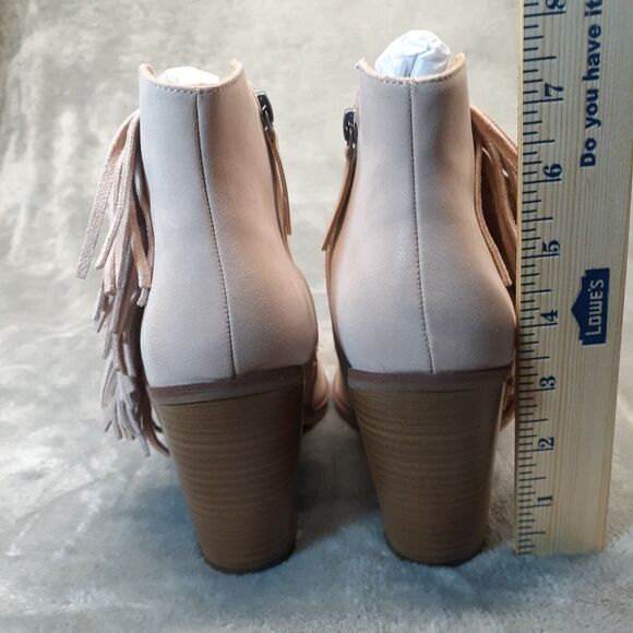 Mia Women’s Light Pink Color Avril Ankle Booties with Fringe Size 8 NIB - Picture 4 of 7